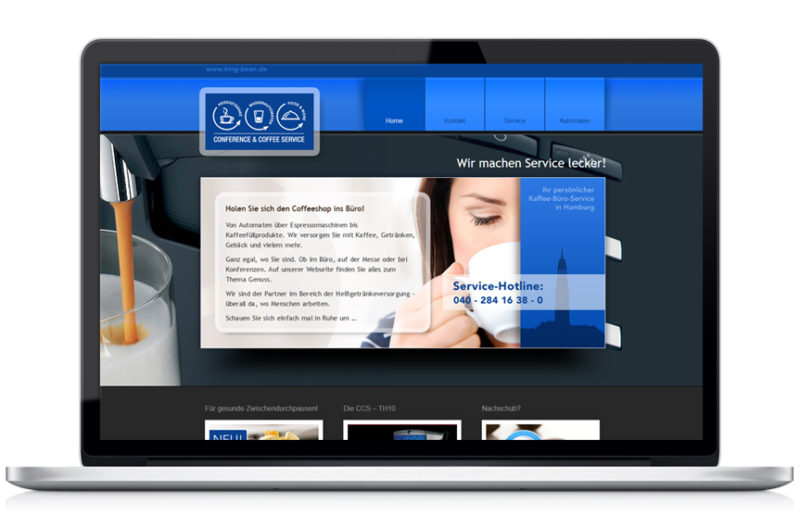 Webseite Conference & Coffee Service
