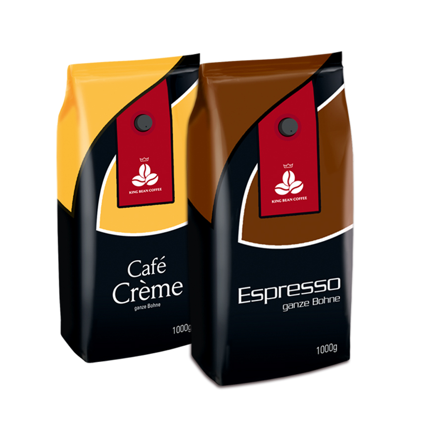 King Bean Coffee - Espresso & Cafe Creme - Ganze Bohne