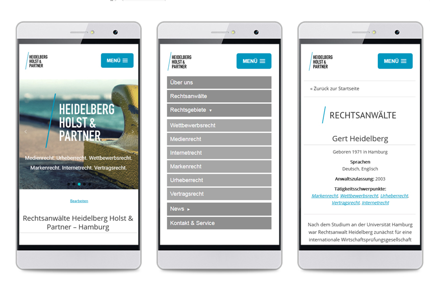Webseite Heidelberg Holst & Partner
