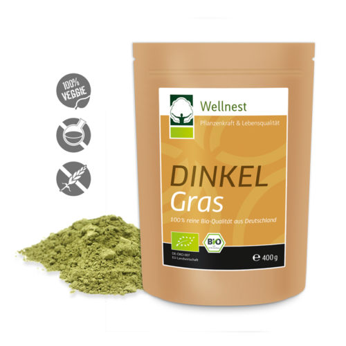 Wellnest Bio Dinkelgras Pulver