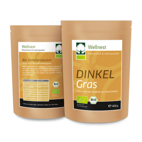 Wellnest Bio Dinkelgras Pulver