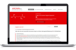 Webseite Arginin.de - Alles, was Sie über Arginin wissen müssen!